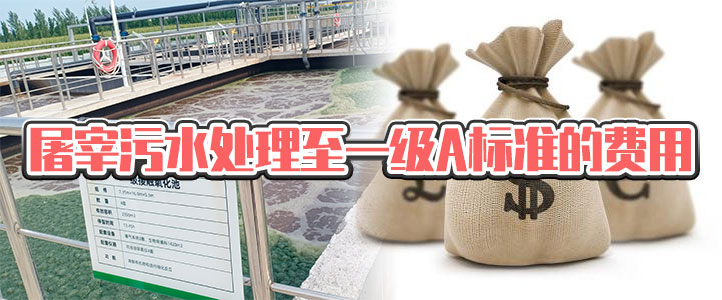 屠宰污水處理至一級A標(biāo)準(zhǔn)的費用